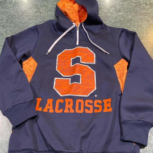 Syracuse Lacrosse Sweatshirt Hoodie Blue Men's Sm - Picture 1 of 4